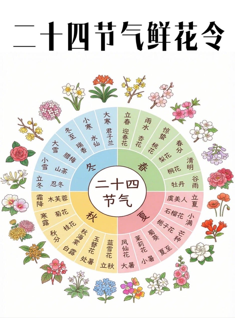 🌸老祖宗的浪漫美到骨子里的二十四番花信风