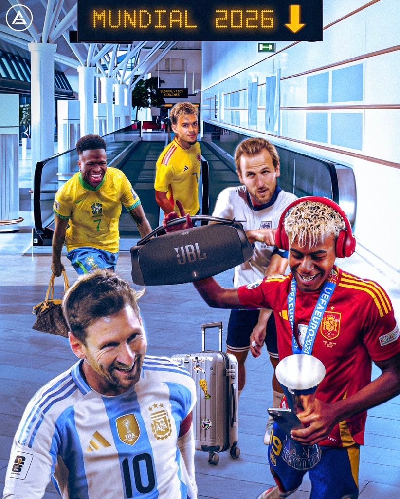 🏆🎟️这些是申请2026美加墨世界杯门票最多的国家，不包括东道主：🇦?