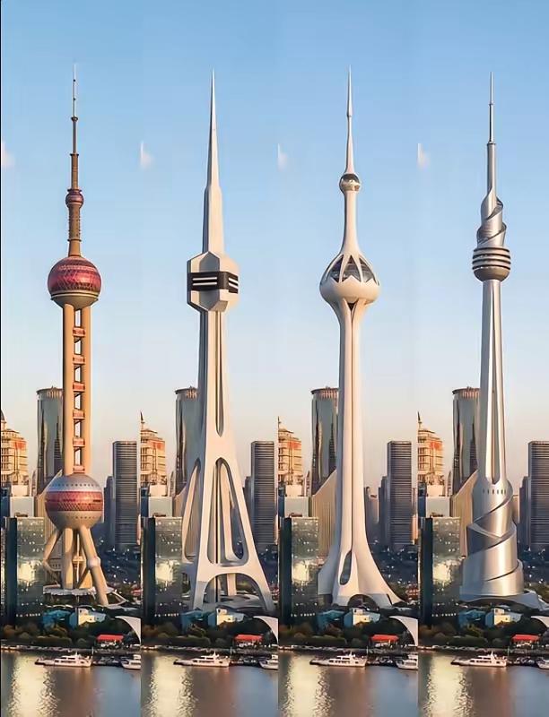 东方明珠落选的这三种方案都比现在的好看。[笑着哭][笑着哭]