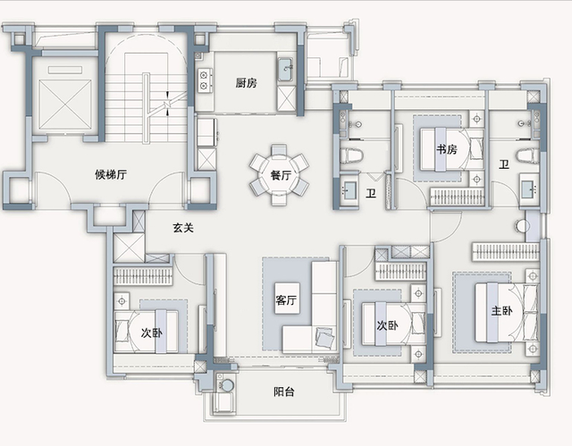 上海选房攻略: 1200万, 沁香园136㎡户型独家点评