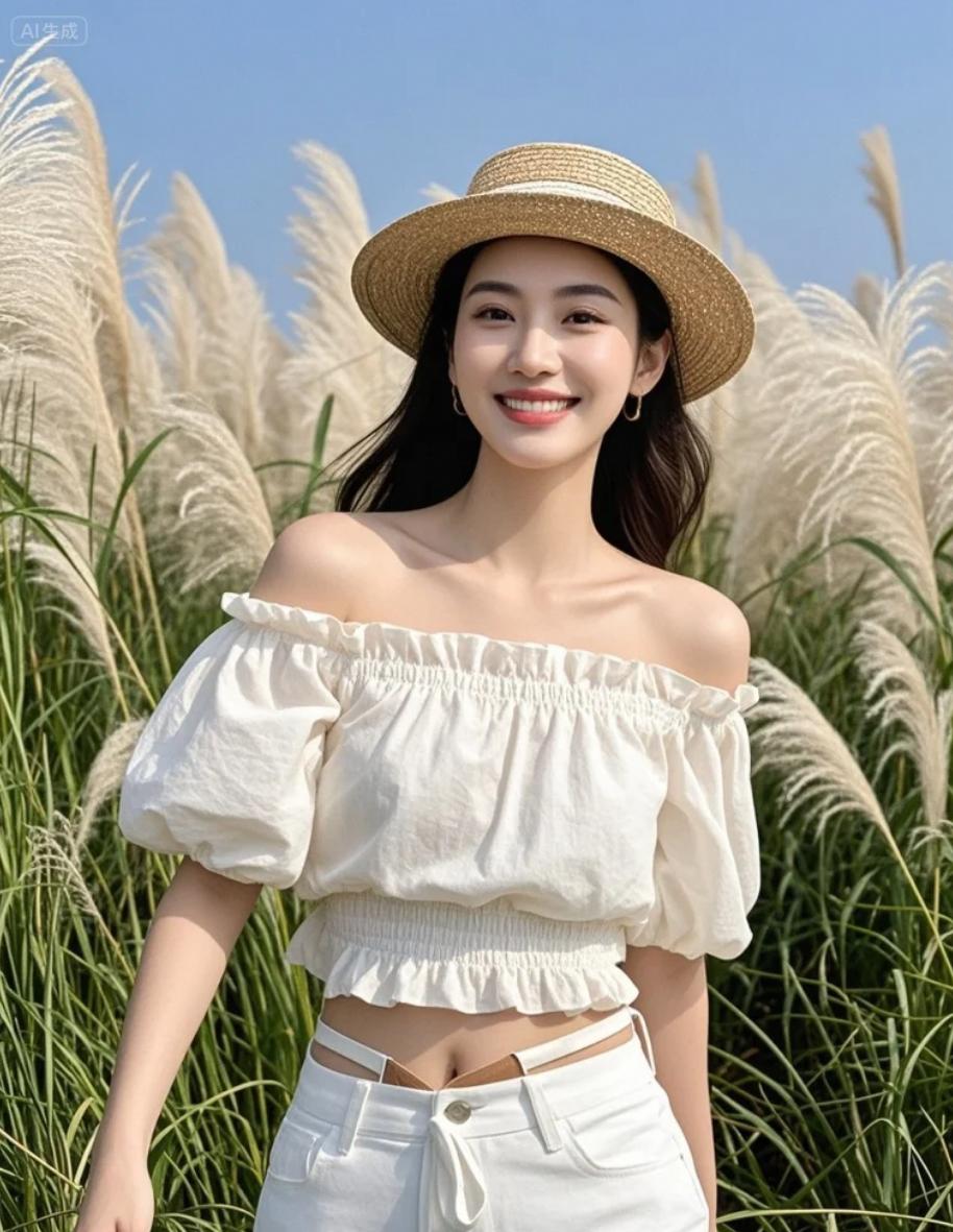 蝉鸣深处：阳光穿过芦苇，洒在她微汗的肩头