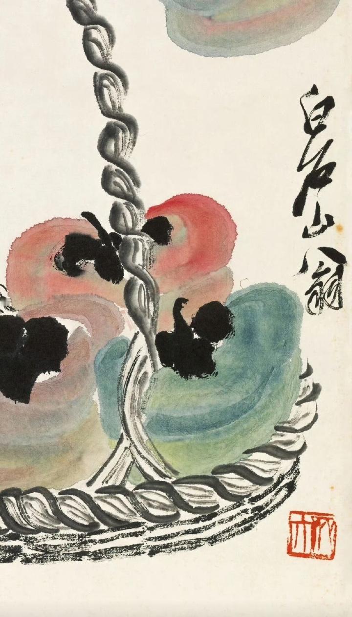 齐白石的《事事如意》，把日子的甜画得明明白白。画面里，几个鲜红的柿子挂在枝