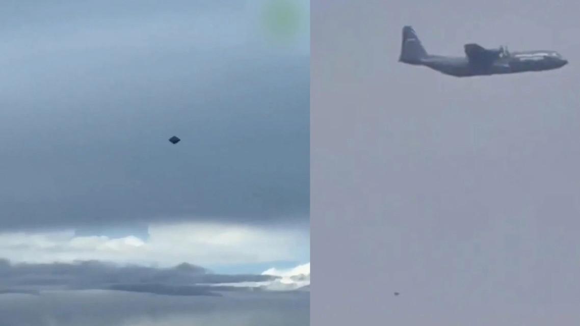 UFO又来了？这回还跟军机同框了。17日有媒体报道，墨西哥城上空被拍到不明飞行