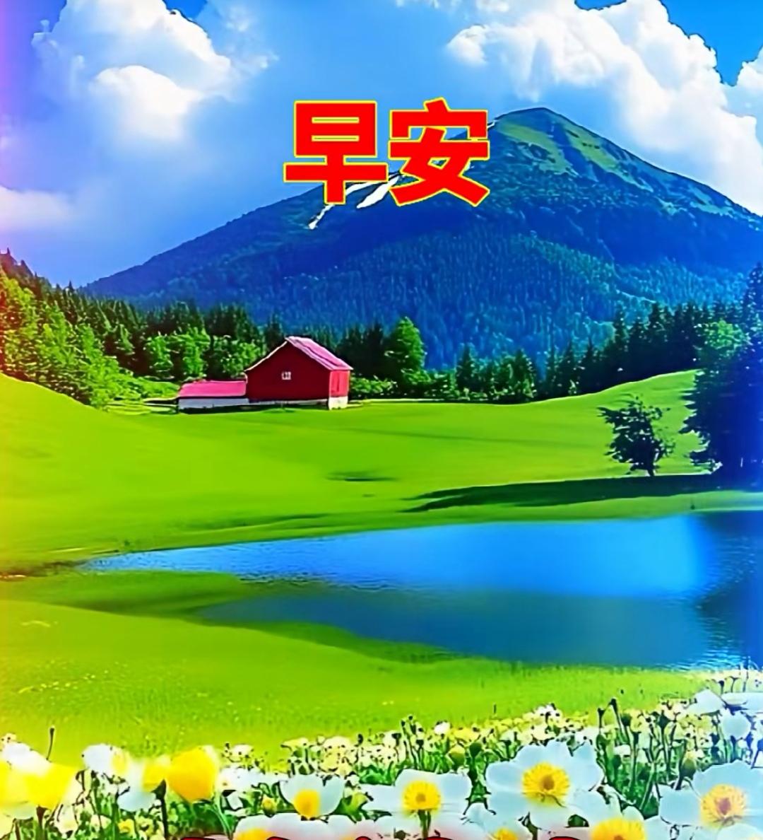 日月伴晚年，凡事順自然，漫步人生路，心寬能撐船，朋友是善緣，牽掛在心間