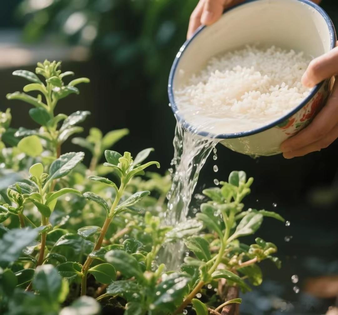 淘米水：花草的天然活力源泉你知道吗？每次做饭时，第一次的淘米水可是花草的宝藏“