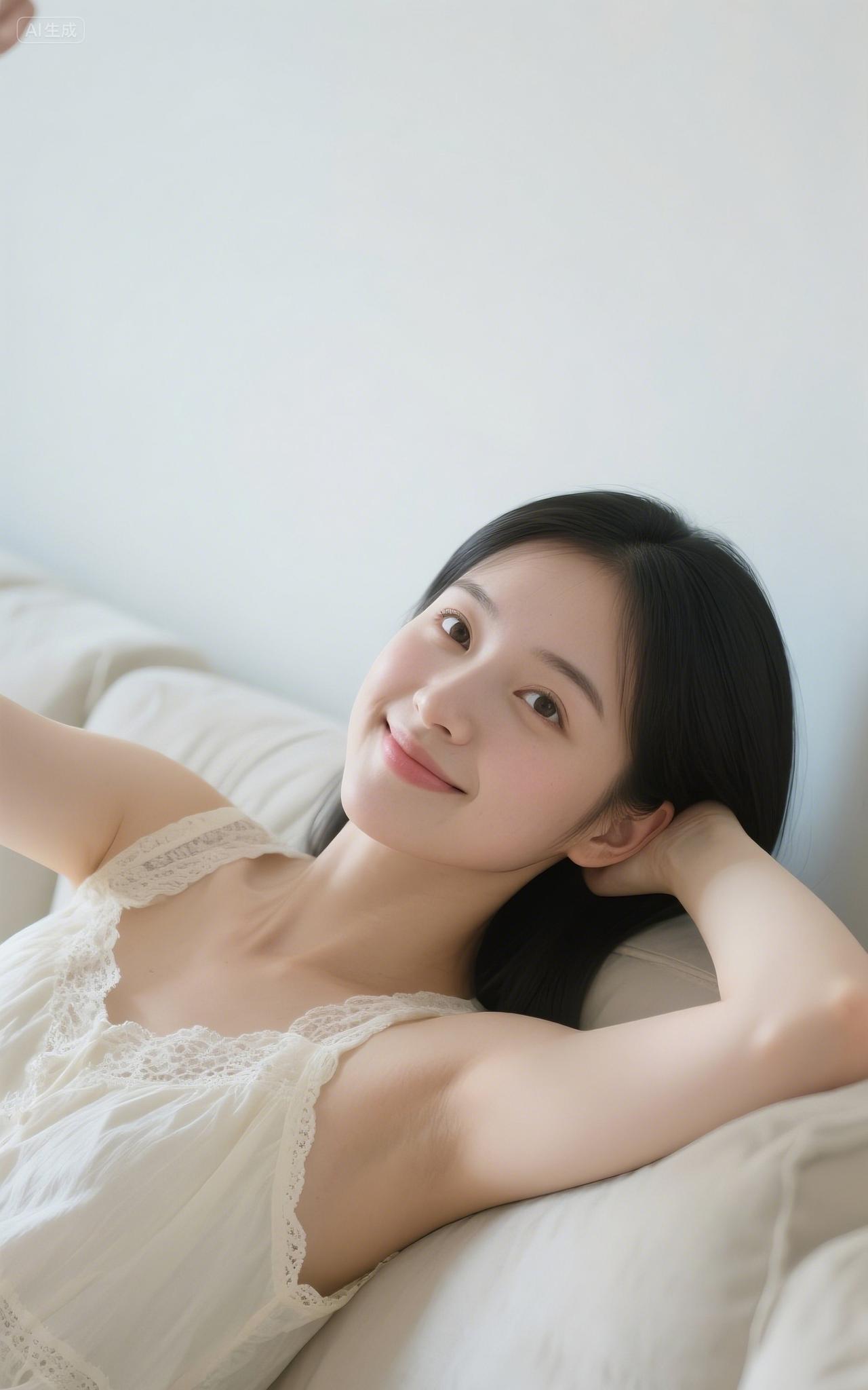 笑靥如花，静卧如梦。