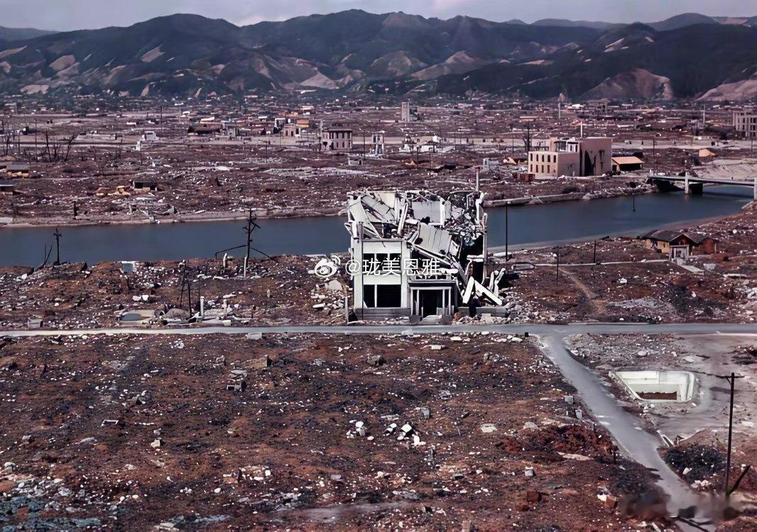 1946年3月的广岛：遭原子弹损毁区域的彩色照片