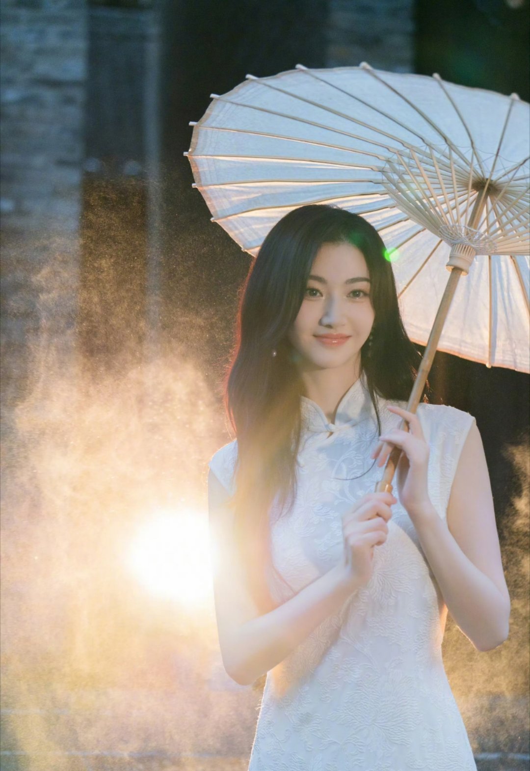 优雅美丽的景甜,浪漫秋日,有你更甜,秋天来了,天冷记得多穿衣服