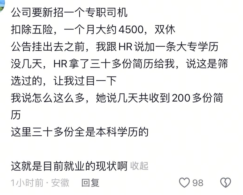 好可怕的就业环境[跪了][跪了][跪了]#2026年就业环境#​