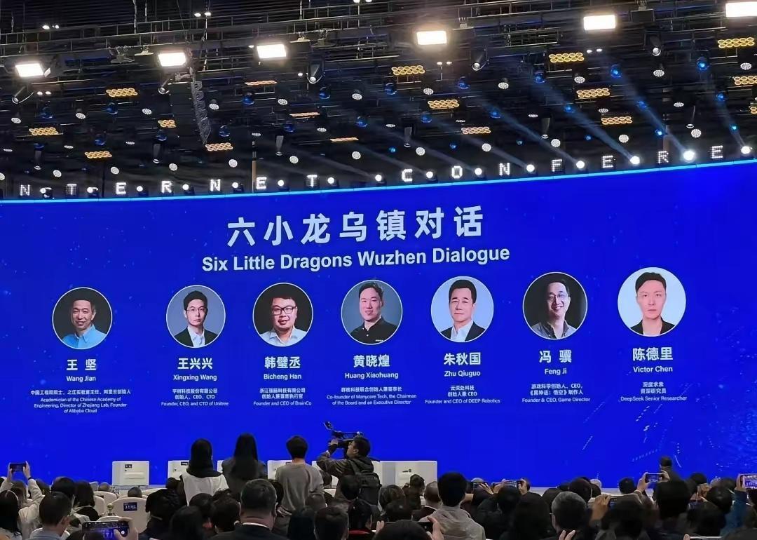 在乌镇互联网大会上，深度求索研究员陈德里分享了一个有趣的观点：“我对技术很乐观，