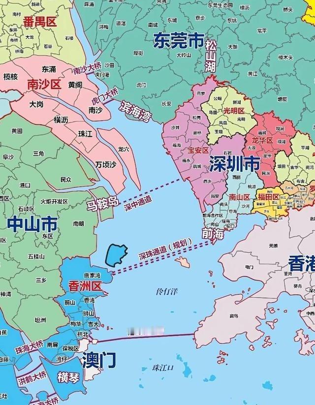 看看珠三角这基建力度，怪不得人都跑那边了。粤港澳大湾区这几年基建搞得热火朝天，