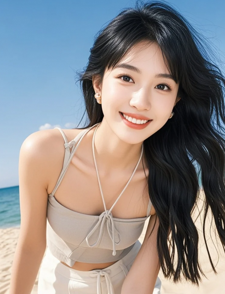 沙滩、海风与她——一次令人心动的夏日之旅