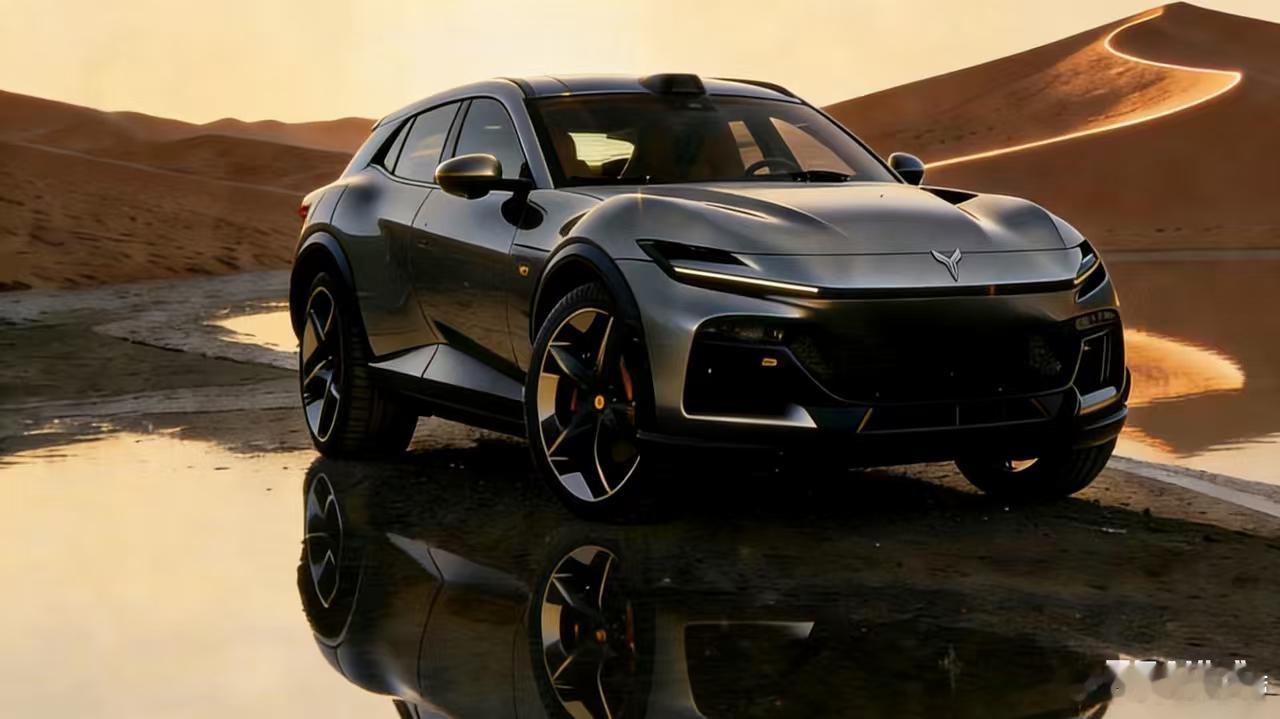 震撼首发！我搓出了法拉岚的真身？！昨天刷到岚图FE的预告，手痒立马跑AI搓了！成