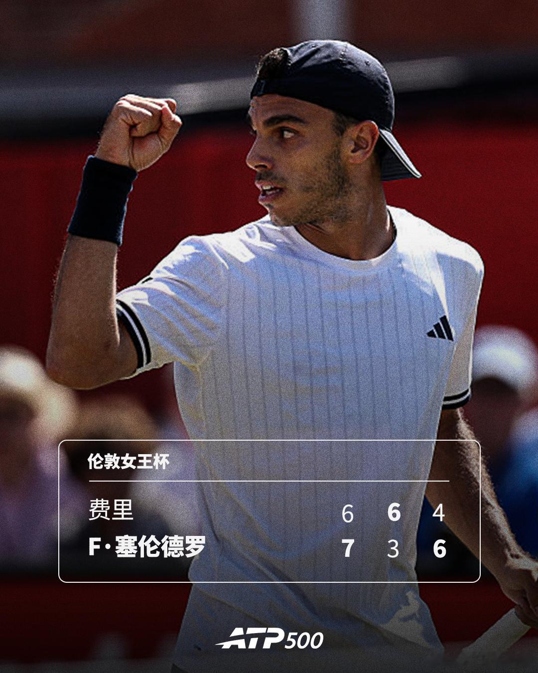 F·塞伦德罗晋级四强💪ATP500伦敦女王杯1/4决赛，7号种子F·塞伦德罗