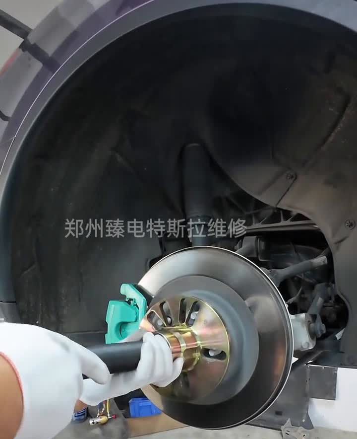 特斯拉ModelY半轴异响。郑州臻电特斯拉维修。一台仅仅行驶了9万公里