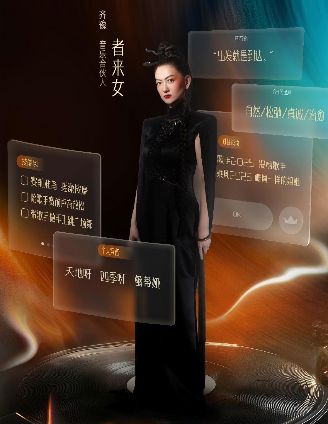歌手2026音乐合伙人官宣，者来女果真去做了音乐合伙人哦，原以为只有从合伙人升级