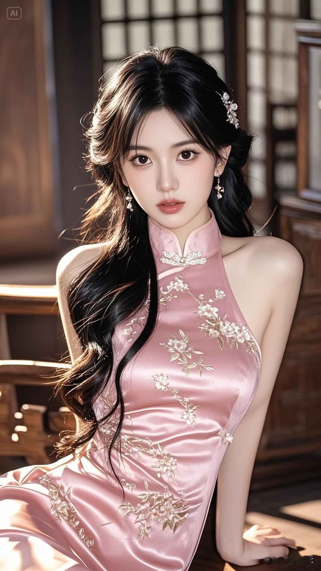 古典之美，在粉黛锦绣中尽情绽放，宛若古风仙子翩跹而至美女人像群高清美女