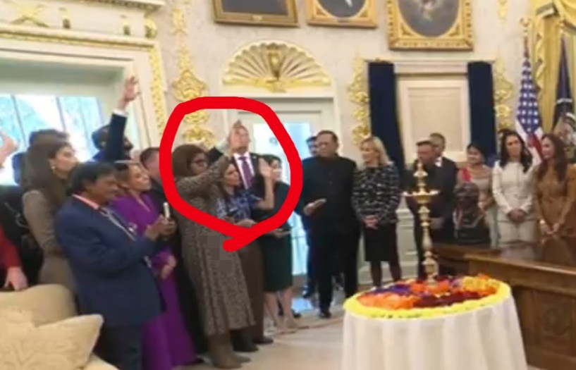 印度记者挑拨中美关系，不料却被一句话粗暴打断，现场尴尬至极！10月22日，在白宫