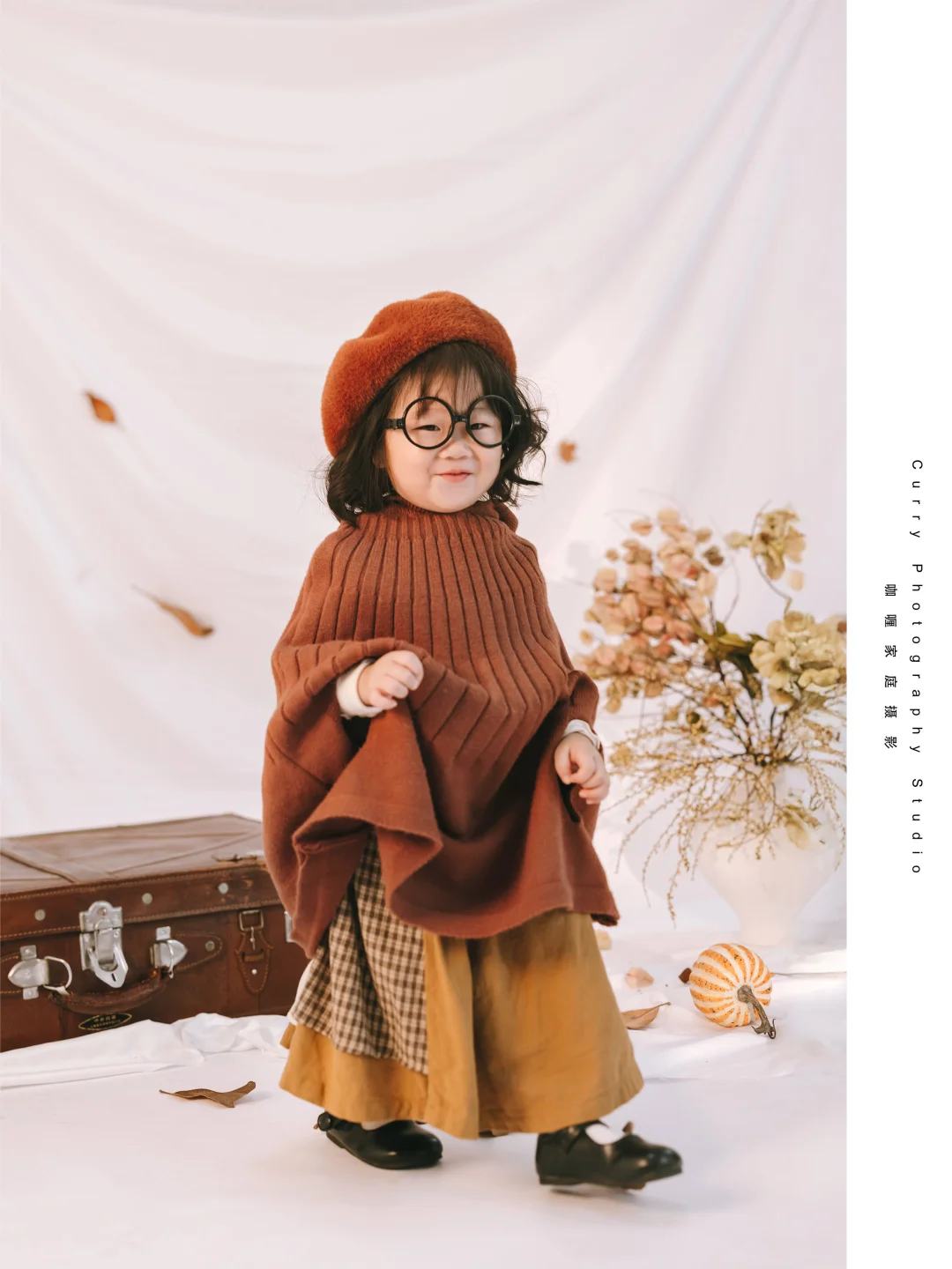 郑州儿童写真｜秋天的氛围感🍂复古文艺风