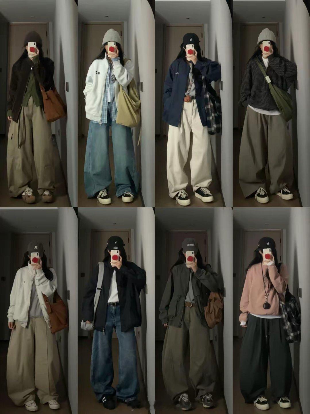 超爱这个博主的穿衣风格，是很软萌甜美的那一种。她很喜欢穿短裙短裤，小A字廓形增加