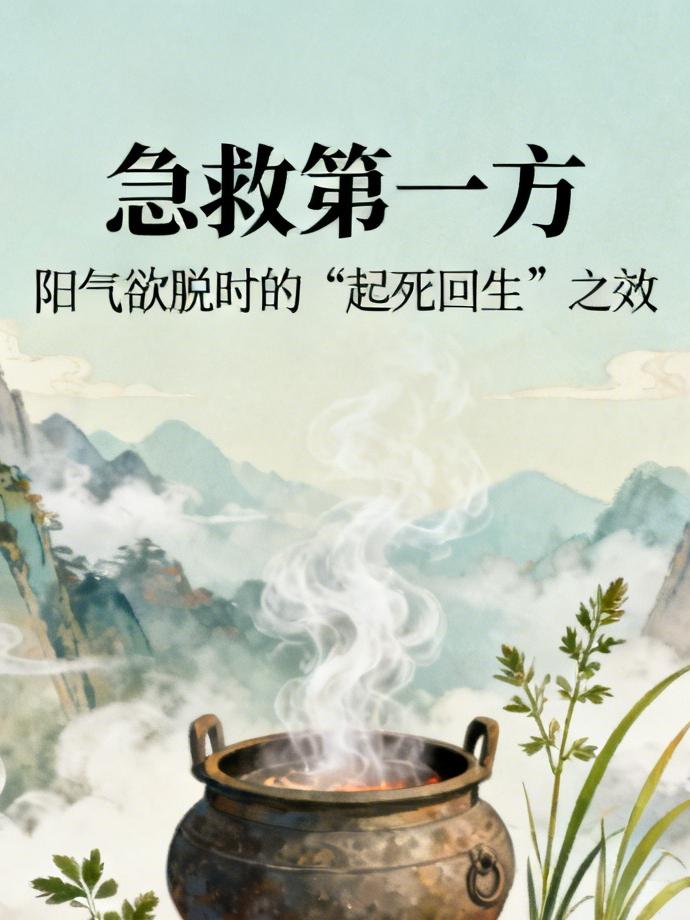 急救第一方：仅三味药，却能在阳气快消亡时“起死回生”中医里藏着这样一张方子，