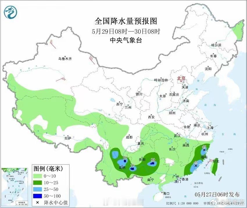 暴雨强对流2预警齐发气象专家解释，今年5月南方降雨偏多偏强，主要有三方面原因：一