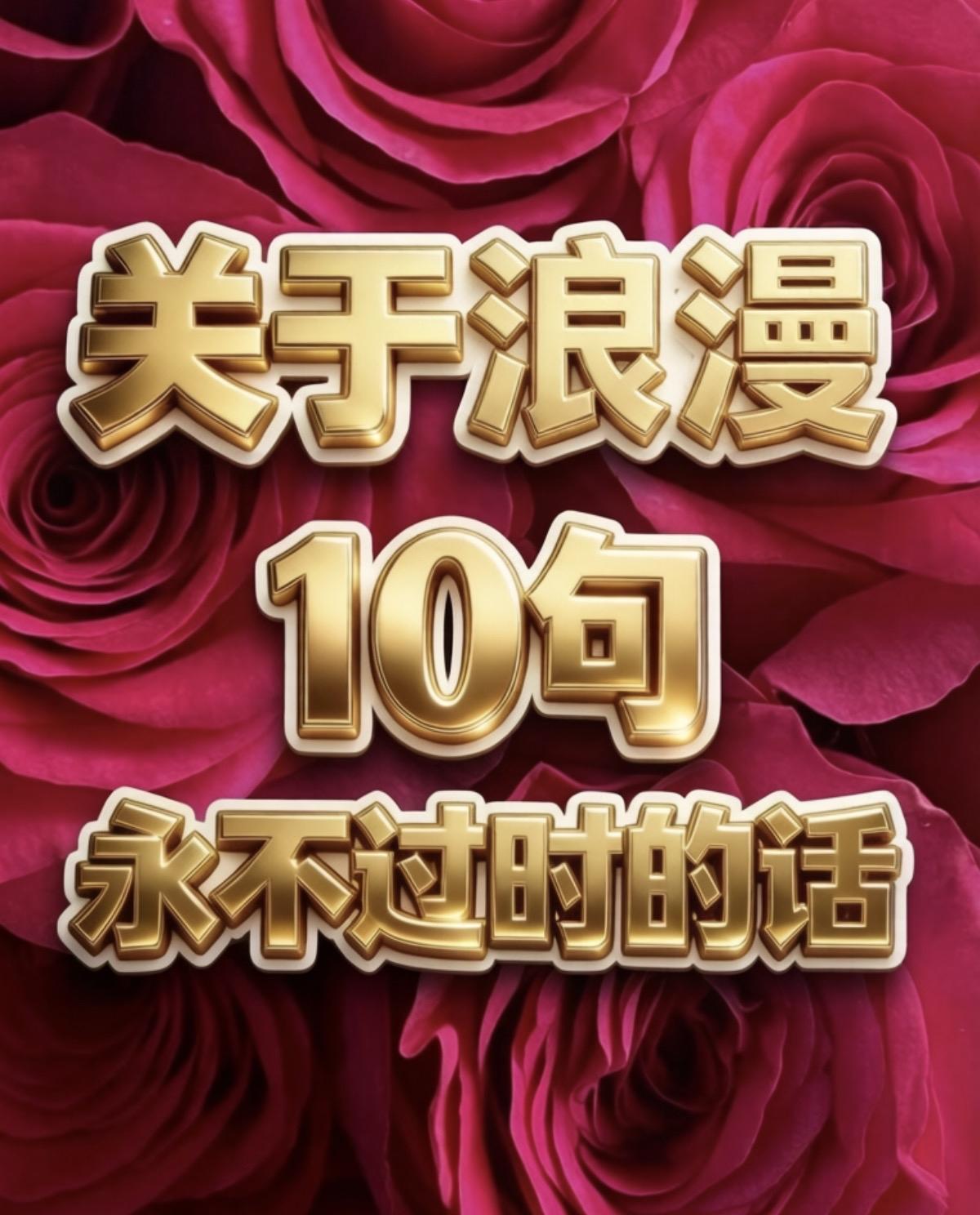 关于浪漫10句永不过时的话一、浪漫的真相是：你以为是爱情