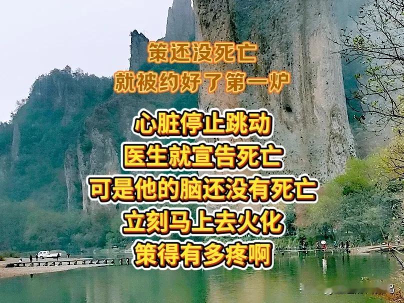 姚策，活着的时候就被约好了第一炉。医院判定死亡的标准心脏停止跳动，但事实是大脑还