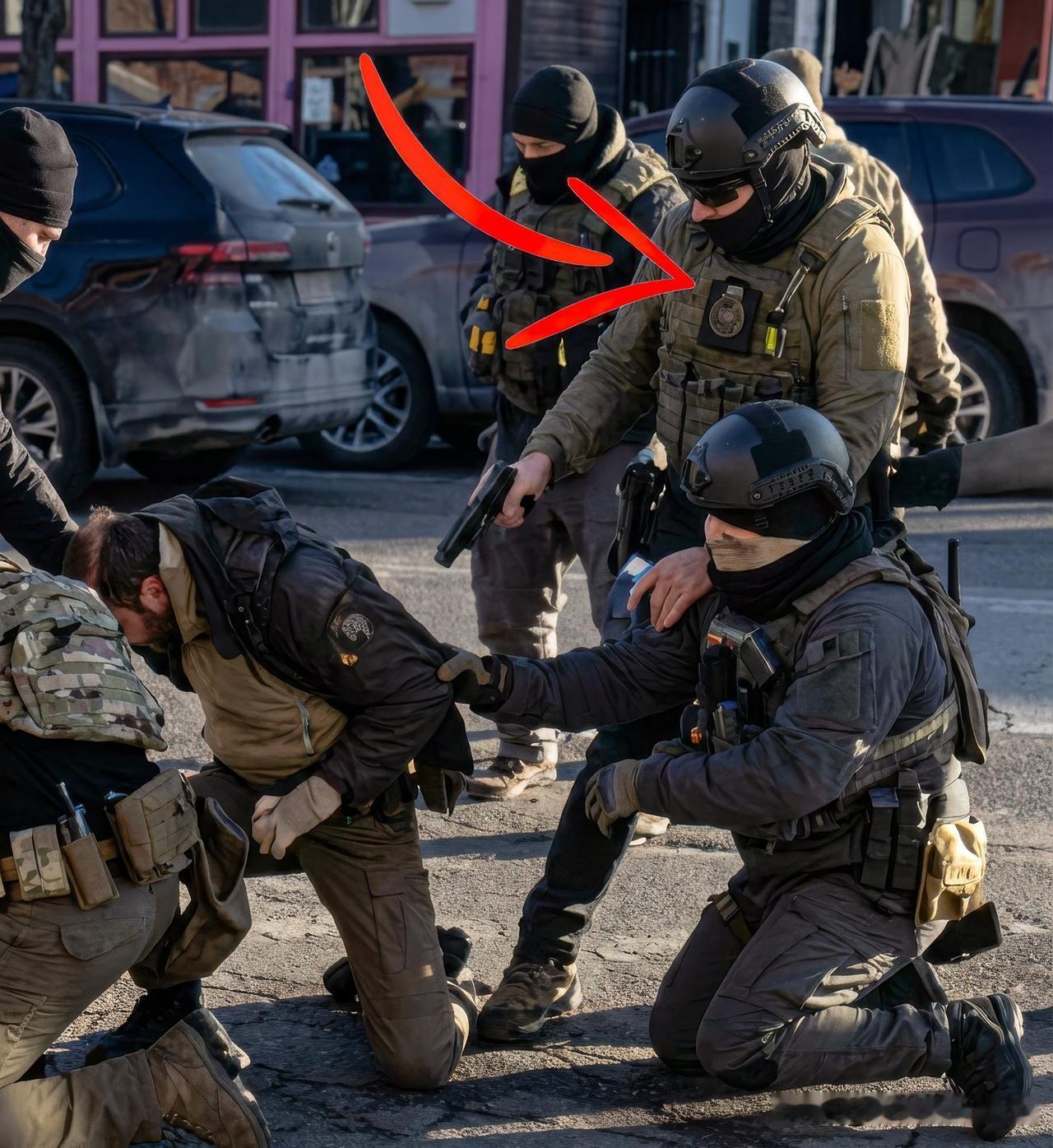 这张照片记录了美国移民及海关执法局（ICE）十分凶狠的一面，照片的重要性很难从公