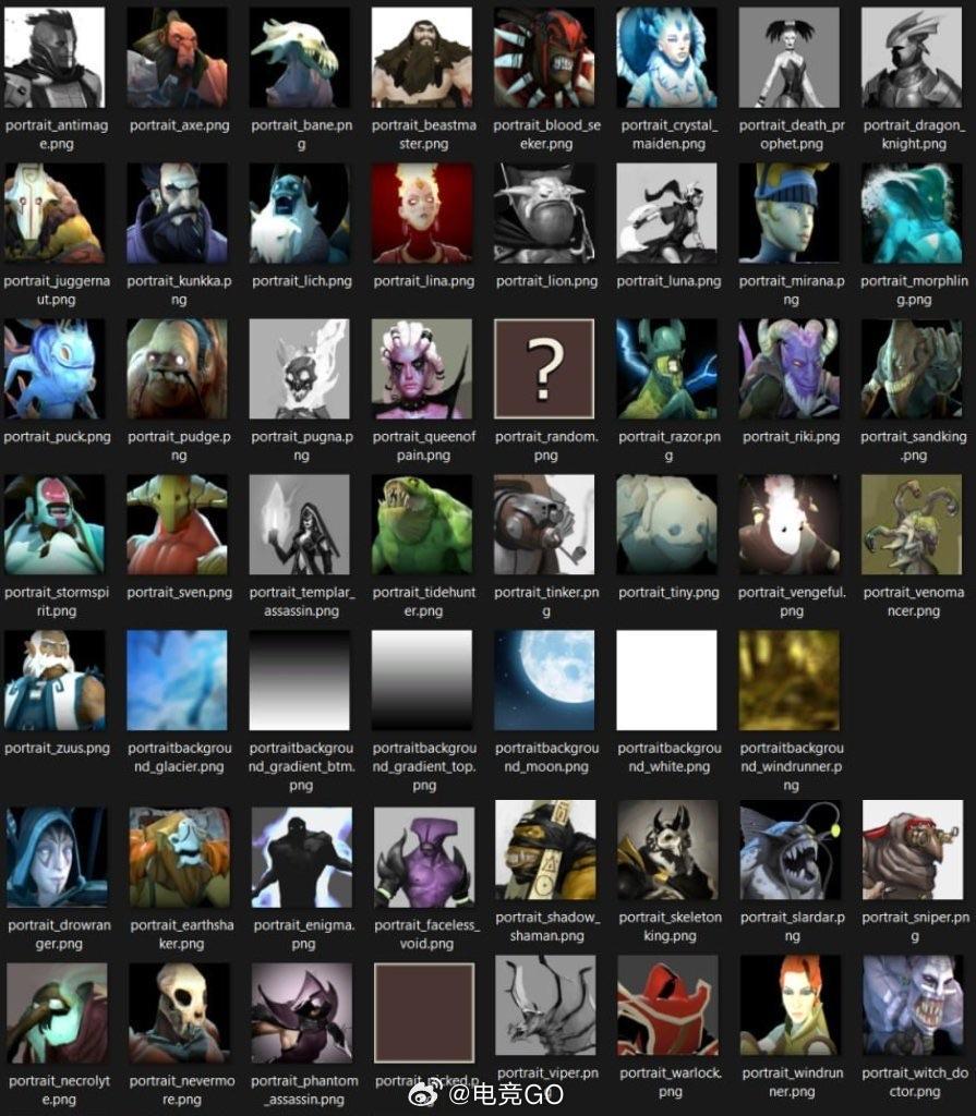 v社早期设计dota2的资料最近被泄露没想到屠夫之前的发型是这样的！dota2趣