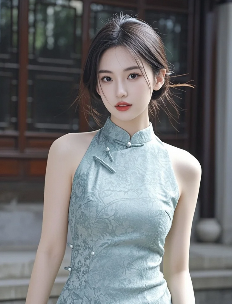 这旗袍是颜值作弊器，穿她身上直接解锁‘国风小姐姐’称号！