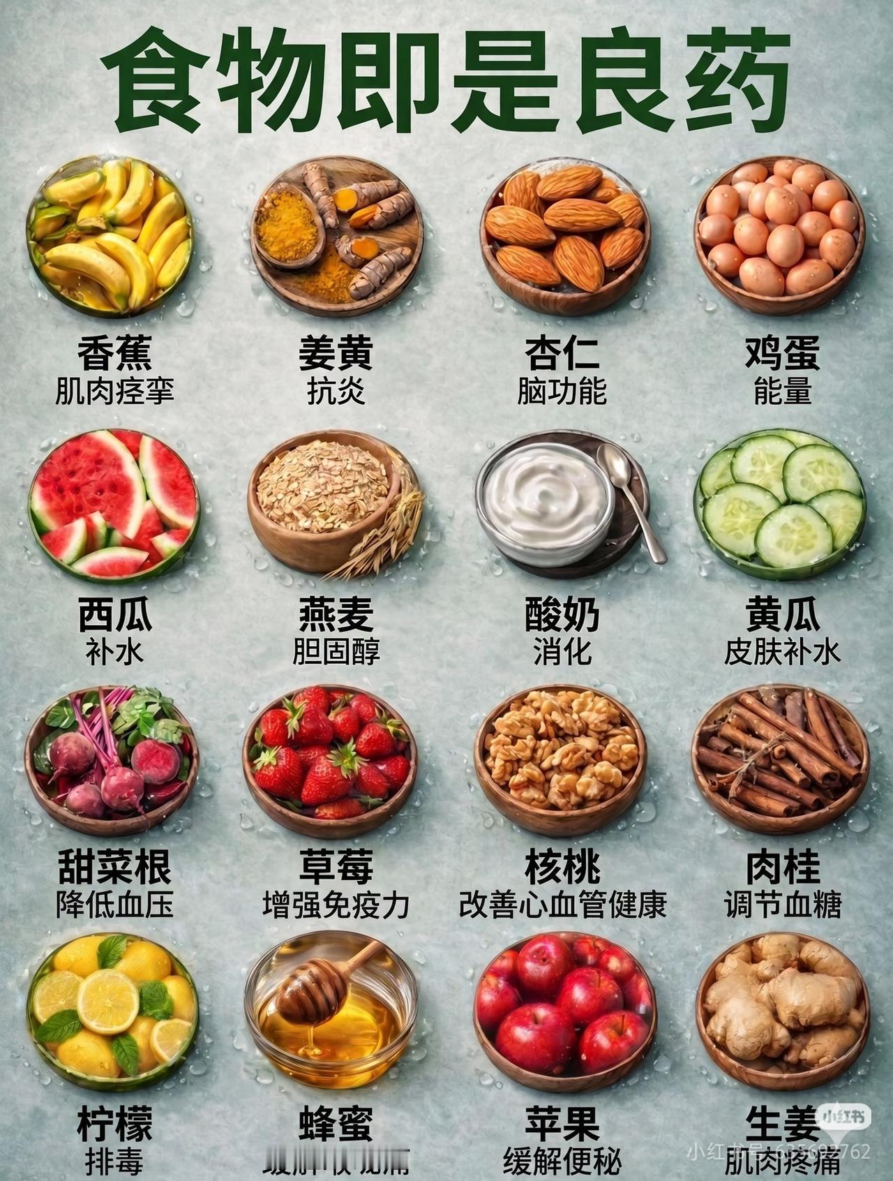 食物即是最好的良药，收藏这张家用养生清单✨老话说：药补不如食补。我们餐桌