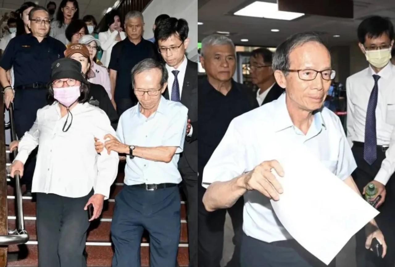 被羁押了98天的国民党台北市党部主委黄吕锦茹今天交了1000万新台币保金并戴上电