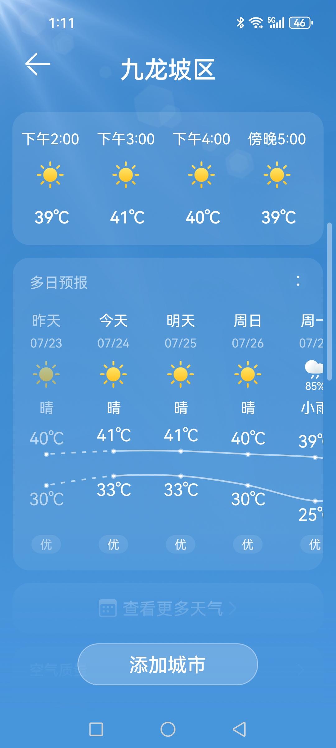 重庆大地已经烤熟了，还要坚持几天。不过这是“烤全羊”模式，还有热风相伴，比起那个
