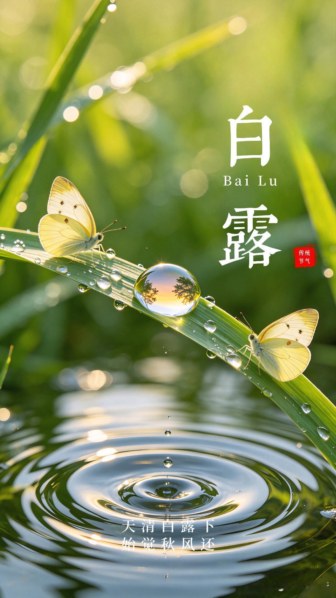 白露.抒怀9/5/七/廿四/晴/早上好处暑一过无暑气，白露到来气象新。南