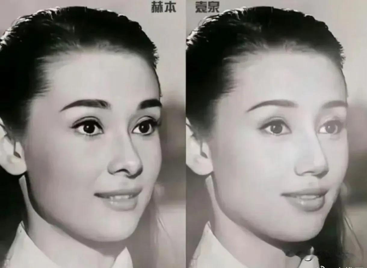 很多女明星都模仿过奥黛丽赫本，但是目前为止，个人认为，袁泉最像。请看下图，赫