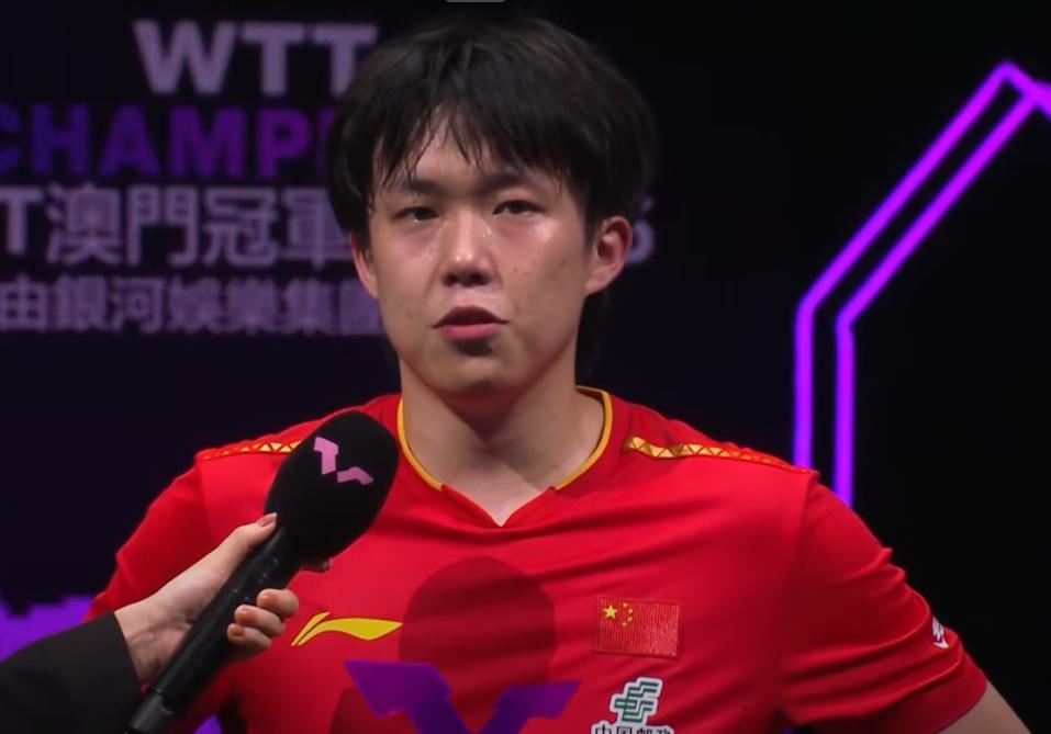 王楚钦赢了松岛后，记者被王楚钦的回答搞懵了！记者问：接下来将会面临更强的对手