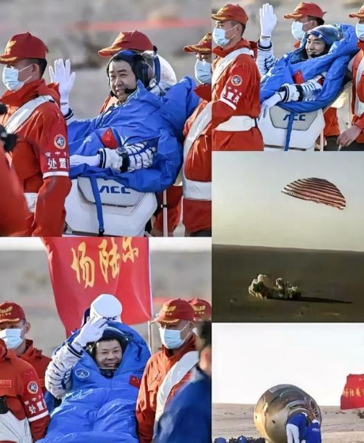 发现没，神舟二十号乘组回来，大家可能都没有注意：以前着陆舱降落，都要有很多地面人