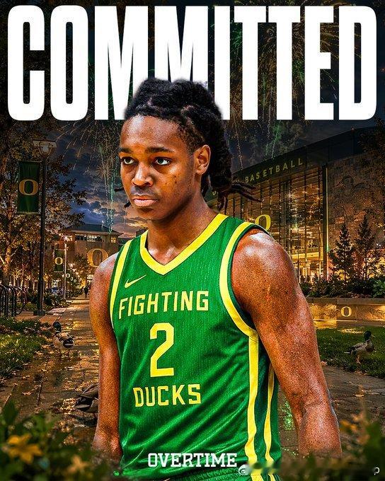 前全美五星，肯塔基大学后卫JasperJohnson转校至俄勒冈大学NCAAN