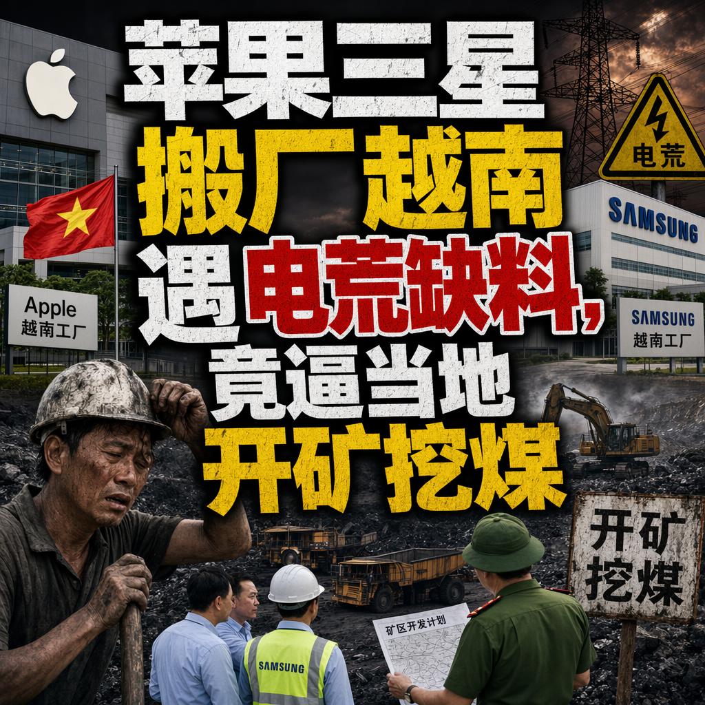 苹果和三星把工厂搬去越南，本来是想分散供应链风险。结果刚落地红河三角洲，就撞上