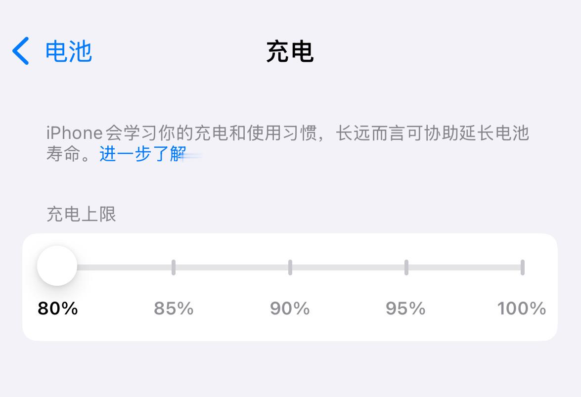 我是挺佩服有些人把iPhone的充电上限设在80%的，本来续航就不长了，设在80