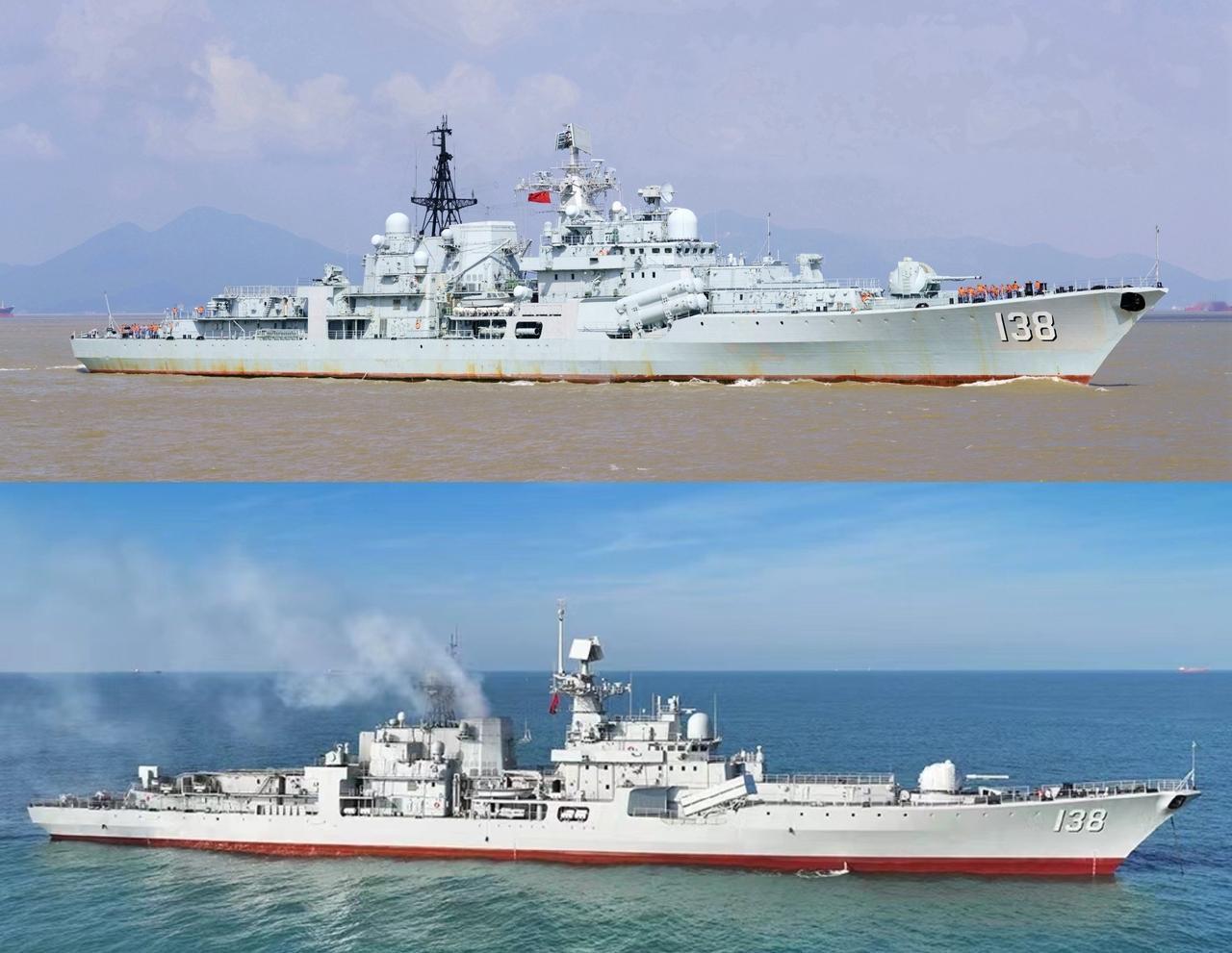 今年海军节完成改造的956EM型138“泰州”舰将参与公众开放日，与他的前辈95