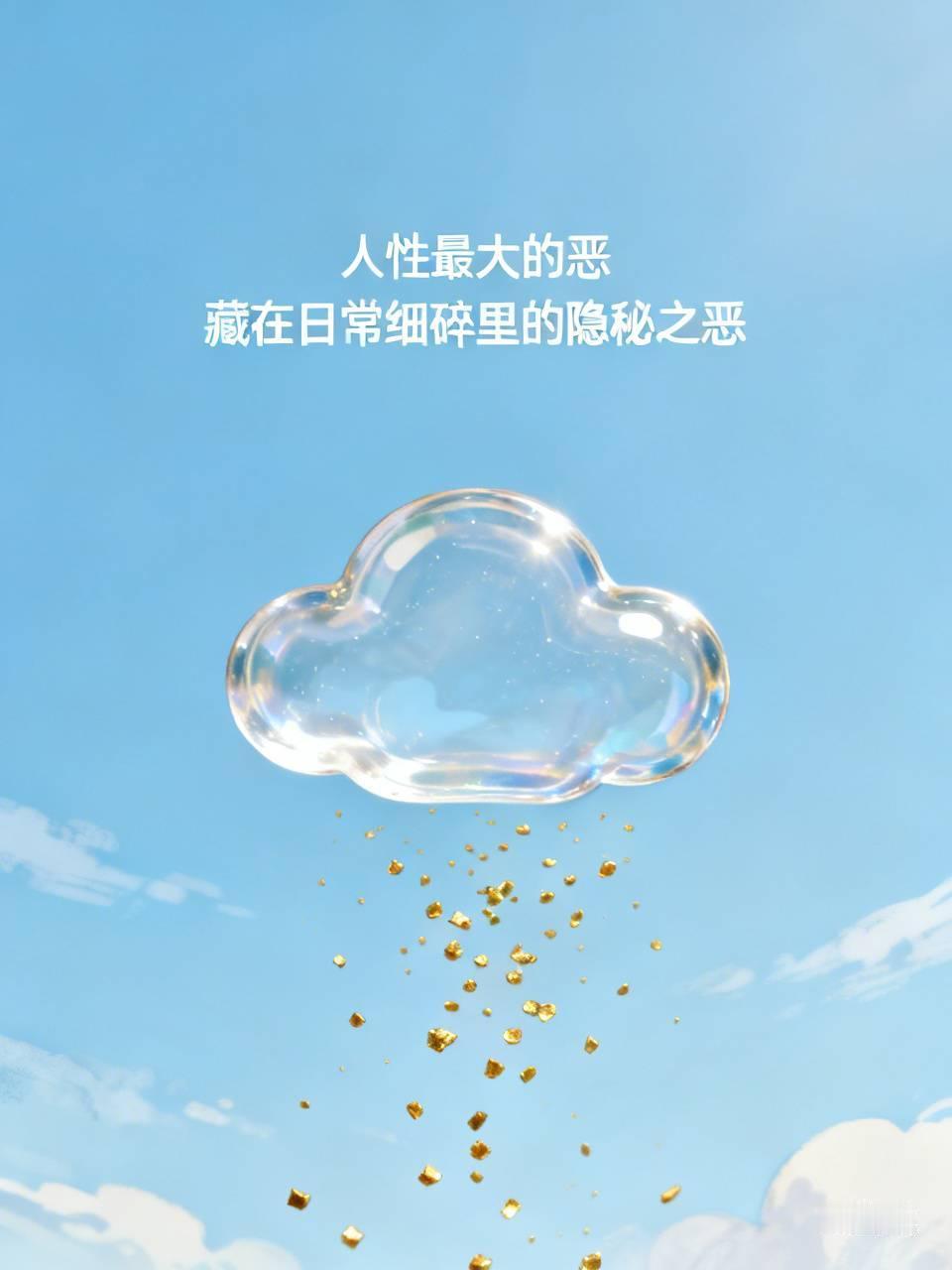 你知道人性最大的恶是什么？从前我总以为，人性里的大恶必然是杀人放