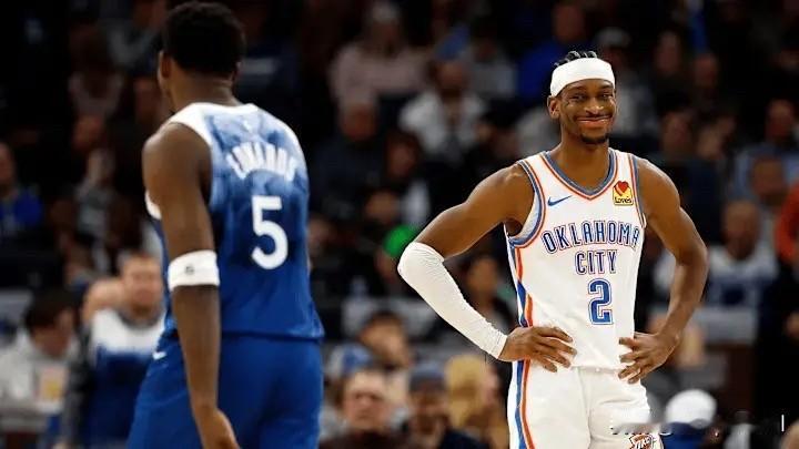 今日NBA西部决赛G4，雷霆128-126客场战胜森林狼，3-1大比分领先拿到赛