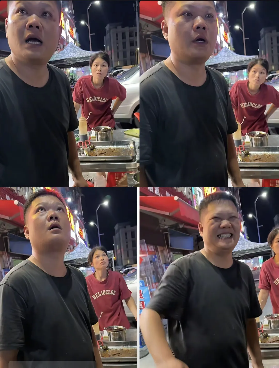 心酸！夫妻俩早餐店刚倒闭，又开烧烤店，开张第一天，陌生食客一个玩笑将摊主夫妻俩吓