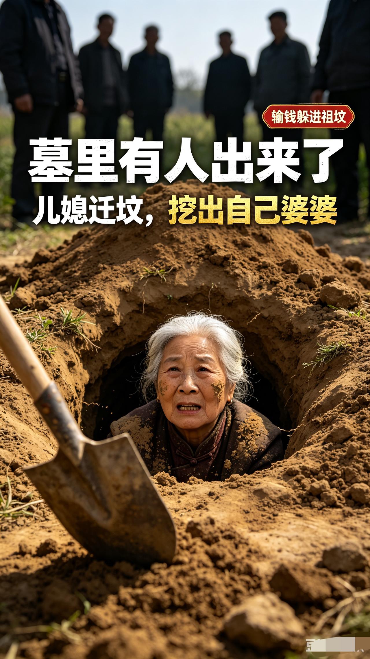 山西修路迁坟，挖土作业时，古墓竟走出一位老太太山西运城，村里要修村村通公路，