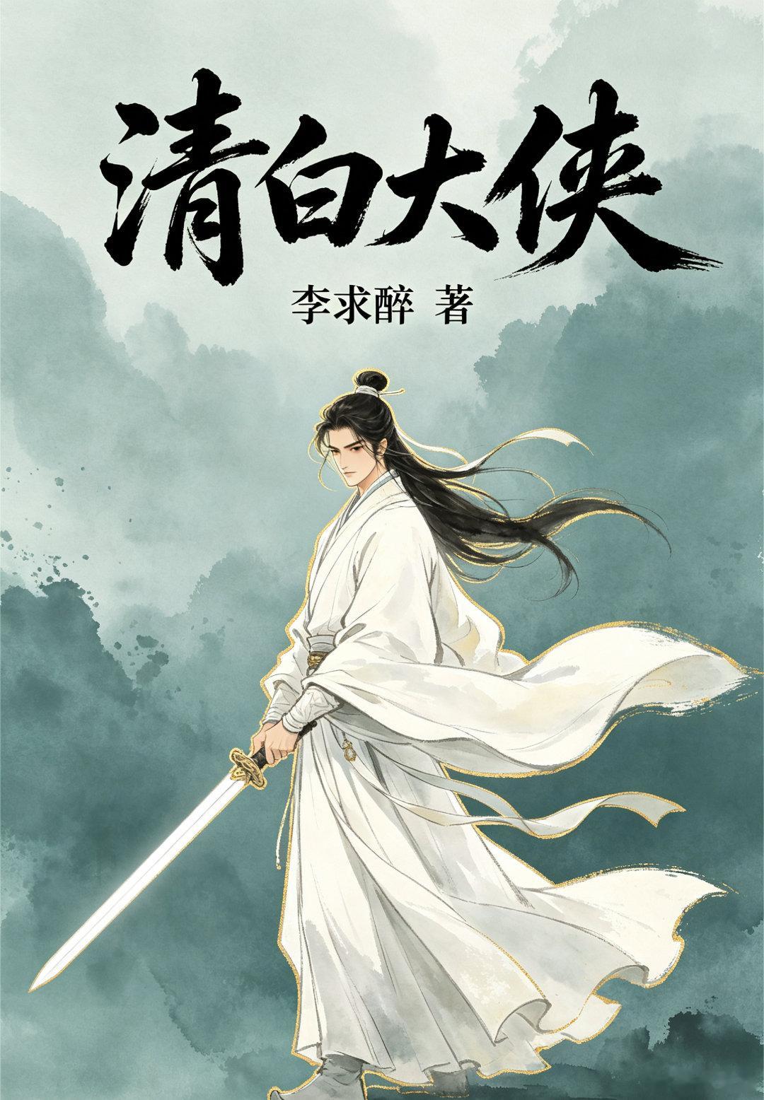 豆包对我武侠小说《清白大侠》的简介！