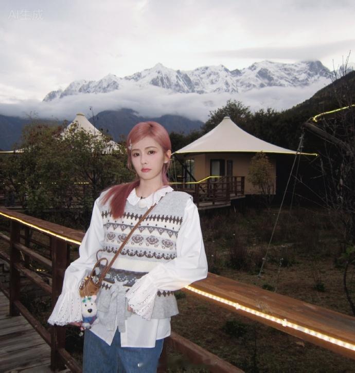 白鹿小美出片白鹿点开ccd白鹿点开ccd的瞬间太会了！“小美”标签自带