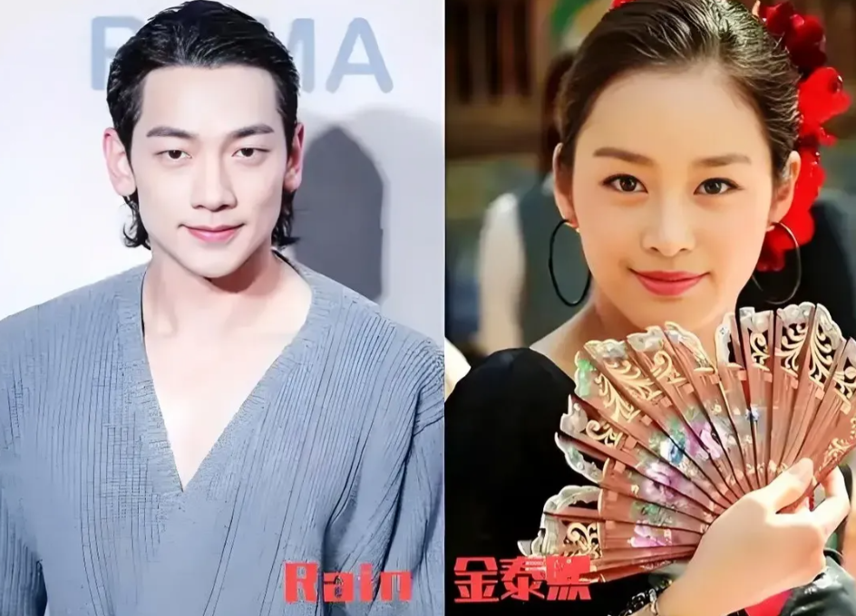 当初，Rain追金泰熙，堪称“吊丝逆袭”的教科书。对方是富二代，颜值天花板，