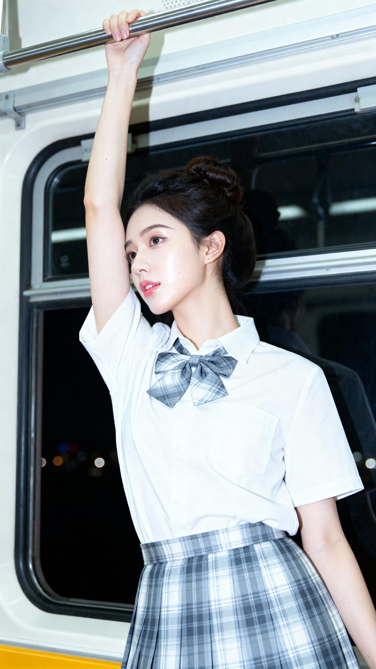 摄影约拍jk穿搭学院风穿搭元气少女秦青寒